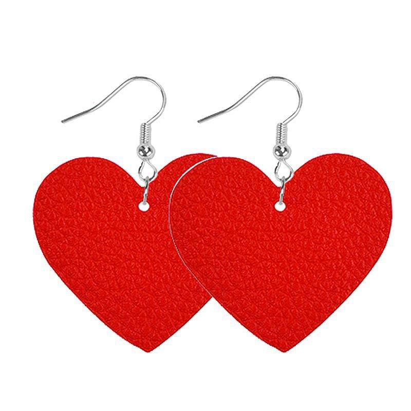 Cross-border wholesale Valentine's Day earrings, water drop-shaped love red lips, cute pattern Cupid's arrow, acrylic earrings.