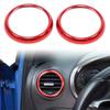 Алюминиевый сплав Для SEAT Leon MK2 2008-2012 Декоративное кольцо бокового воздуховода центральной консоли автомобиля Аксессуары для интерьера автомобиля
