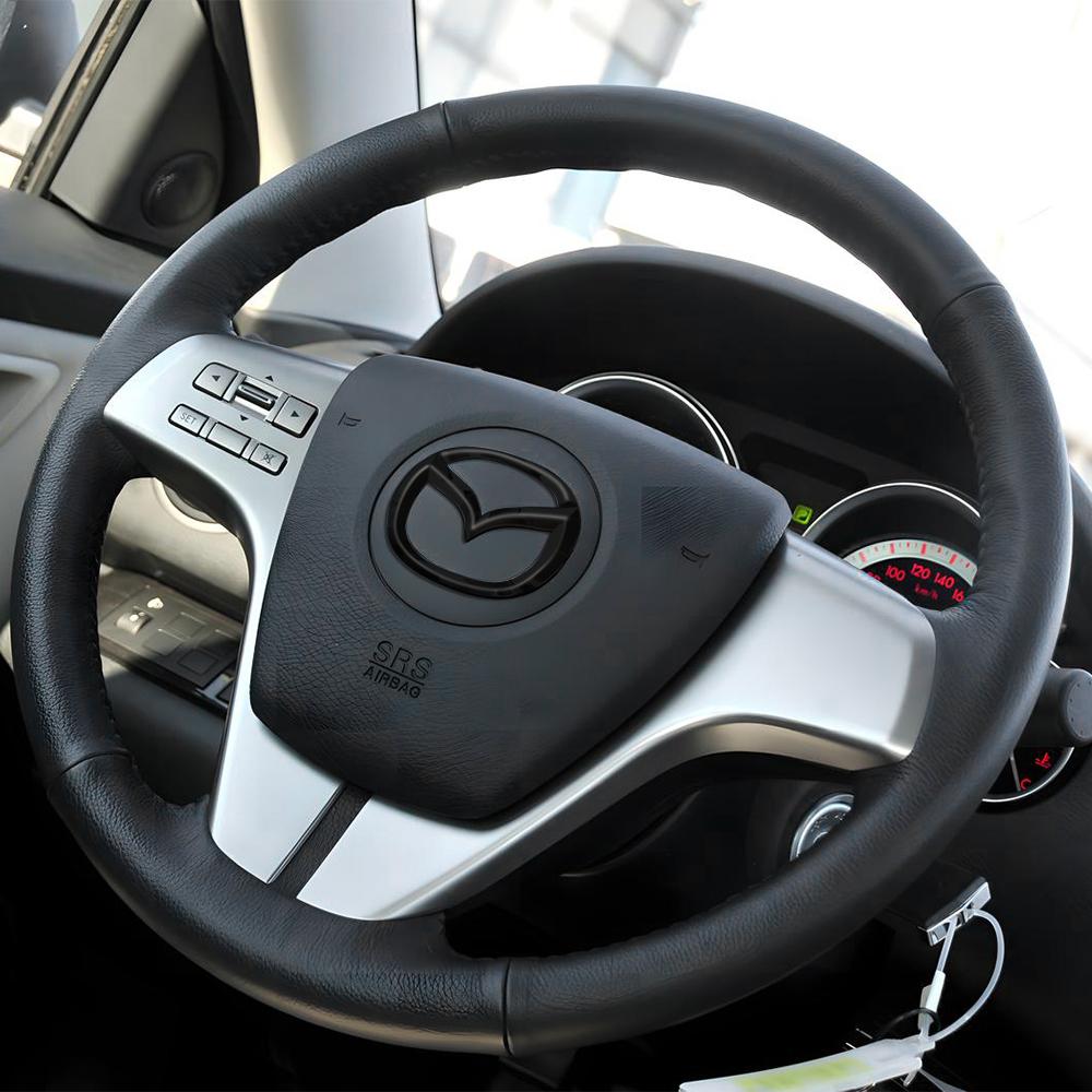 57x46MM Car Steering Wheel Center Badge Replacement ABS Emblem for Mazda CX4 CX5 RX7 Atenza Axela 3 2 5 CX3 MX3 MX5 CX9 CX7 RX8