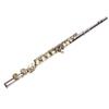 Closed Hole C Flute 16 Keys G Key Offset Design Cupronickel Flute Instrument with Cleaning Cloth Carrying Case