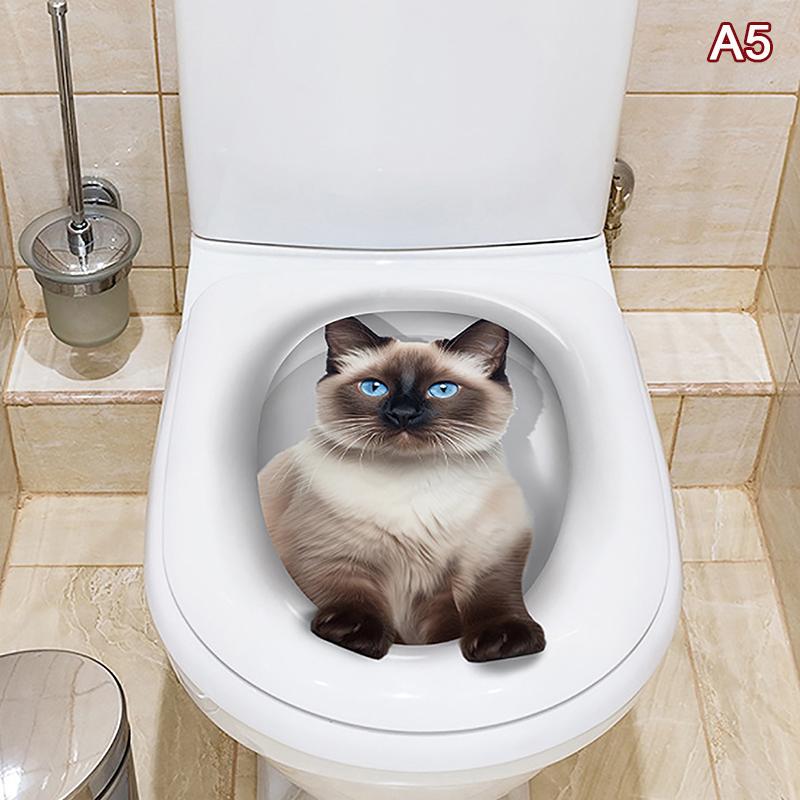 Водостойкая наклейка на крышку унитаза, новинка, креативные забавные наклейки на сиденье унитаза, наклейка на унитаз с белкой