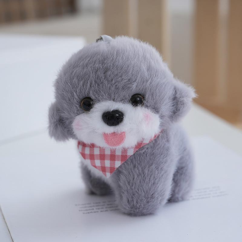Plush Adorable Dog Keychain With Plush And Pp Cotton Filling For Bag Decor