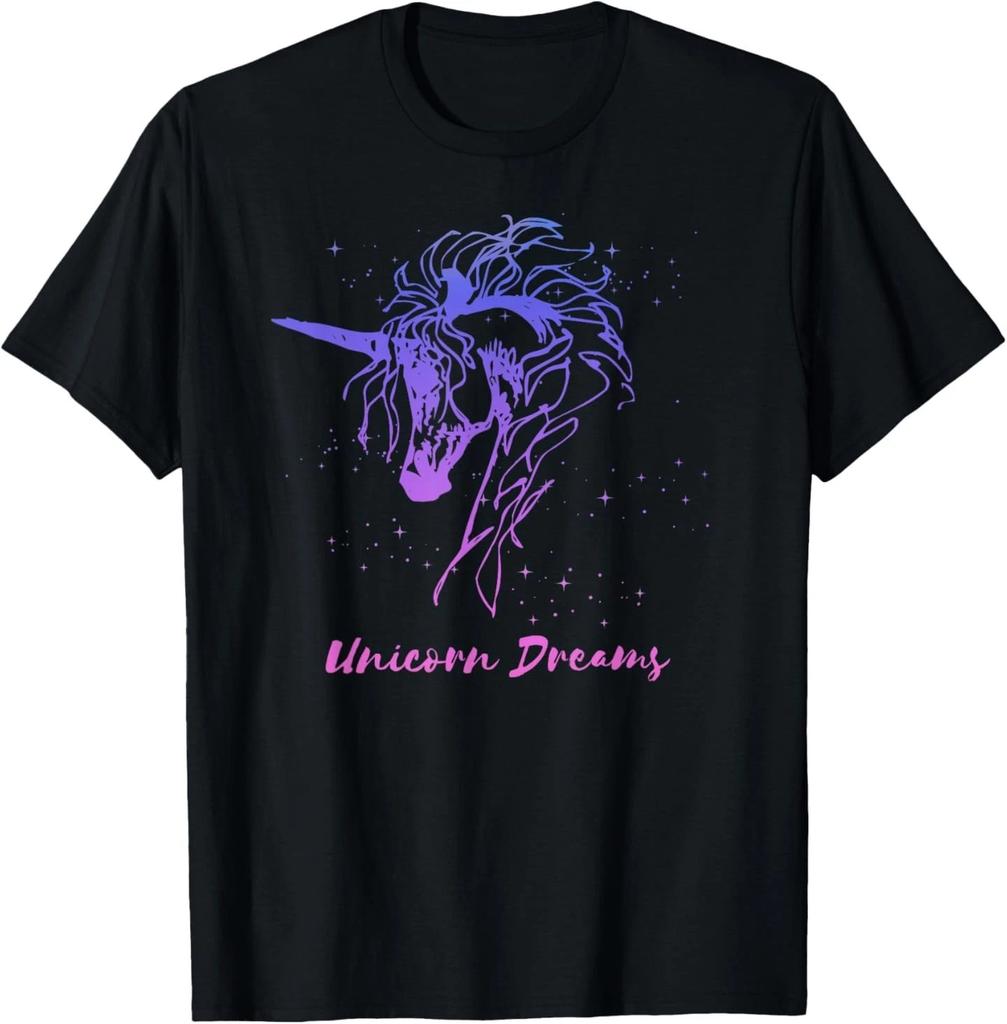 UNICORN DREAMS Unicorn Lover Vintage Fantasy Art Graphic T-Shirt