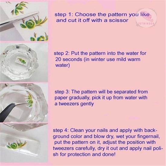 1 лист 12 типов переноса воды Наклейка для дизайна ногтей с рисунком кошек, обертывания для ногтей, наклейка