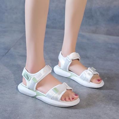 Спортивные сандалии на платформе женские 2025 года, новые весенне-летние модные повседневные студенческие пляжные туфли на липучках
