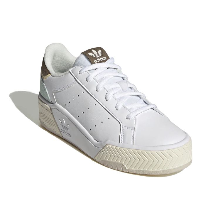 Adidas Оригинальные Court Tourino Bold Нескользящие Прочные Низкие Кеды для Скейтбординга Женские Кроссовки Белые GX1849