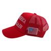 Trump Baseball Hat Letter Embroidery Long Brim Hollow Mesh 2024 President