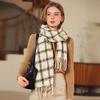 New Style Colorful Plaid Scarf Autumn and Winter Fashion Imitation Cashmere Scarf Thickened Warm Scarf for Women