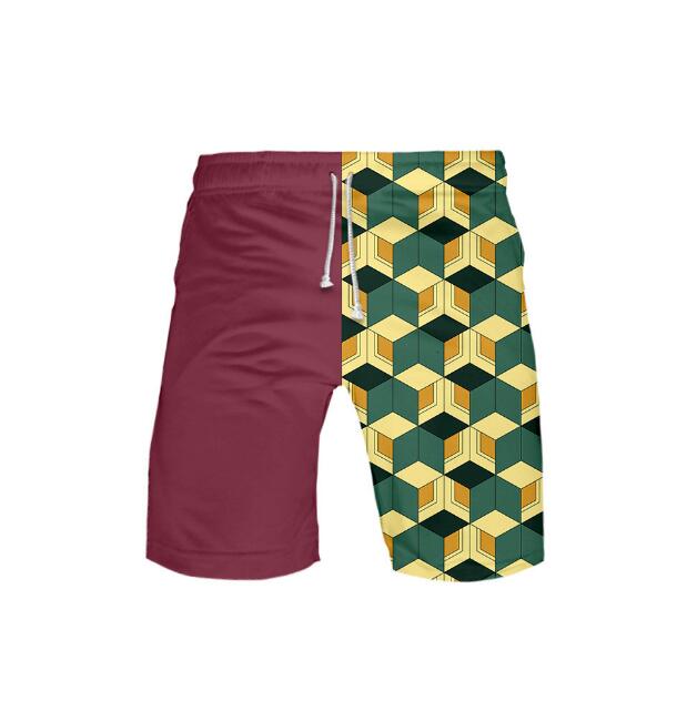 Школьные шорты Cos Kamado Tanjirou Nezuko Agatsuma Zenitsu Tomioka Giyuu Пляжные шорты с принтом