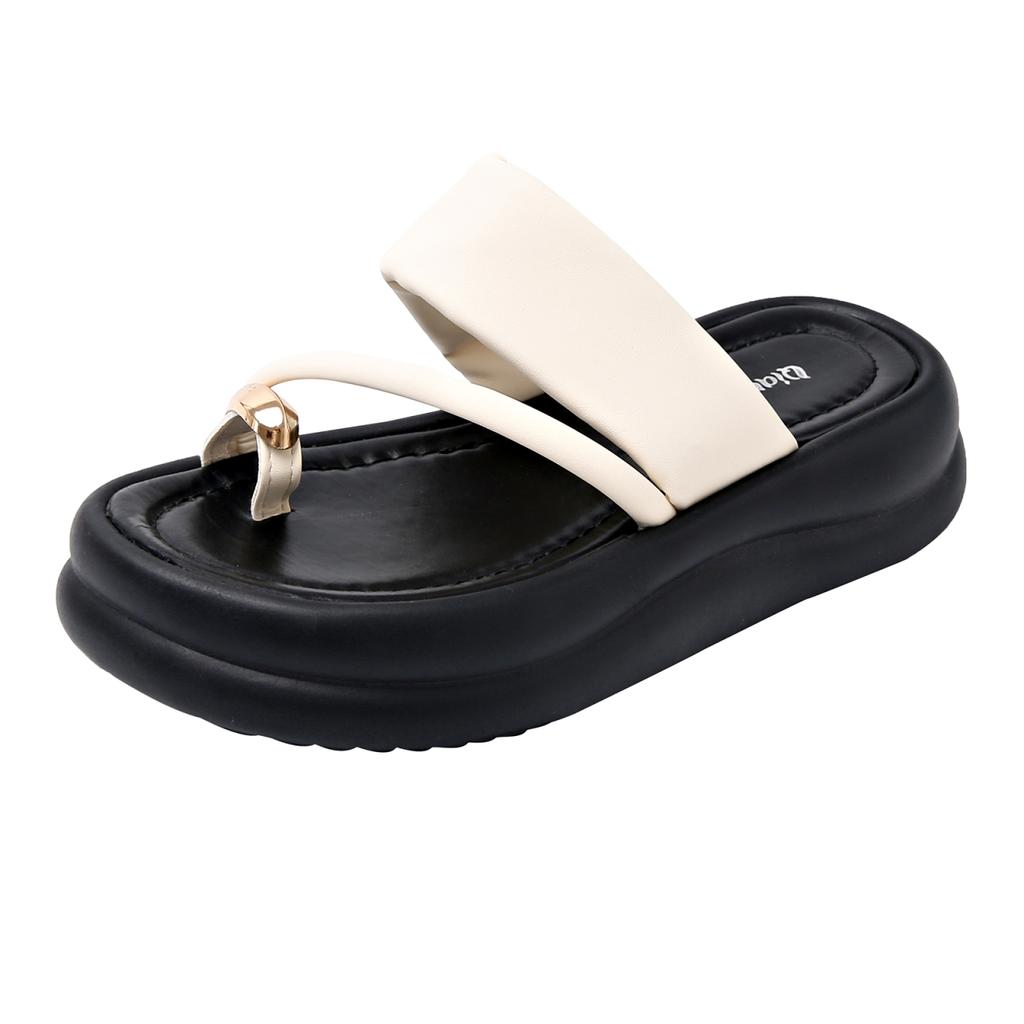 Fashion Women Slippers Summer Fashion Shoes Flip Flops Outdoor Luxury Slides Women Non Slip Platform Slippers Casual Beach Flat Sandals