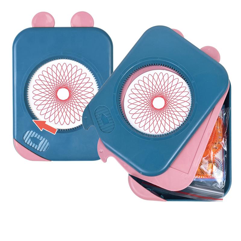 Волшебный спирограф, игрушки для рисования, шаблон для рисования, многофункциональные аксессуары, геометрическая линейка, инструменты для рисования, набор для хранения, детские игрушки