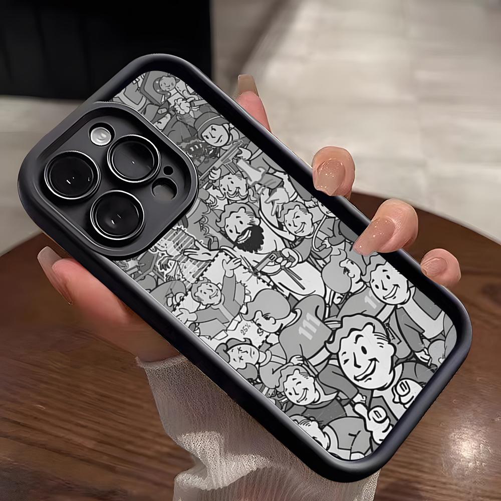 Чехол для телефона F-Fallout Games для IPhone 17 Pro Max 15 Pro 16 14 Plus 12 13 Mini 11 Pro Ударопрочный Мягкий Чехол