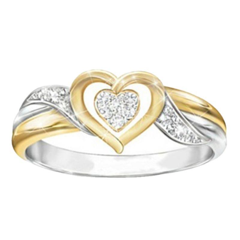 Chenrui Двухцветное кольцо из сплава с пчелой и западным бриллиантом