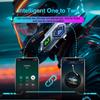 KEBEDUMEI Motorcycle Helmet Intercom Bluetooth 5.3 Interphone Wireless Intercomunicador Headset Waterproof Handsfree Headphone