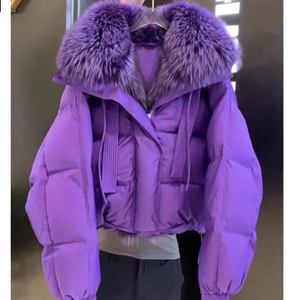 Women's Autumn Winter Big Size Short Jacket Padded Loose Zip Paragraph Warm