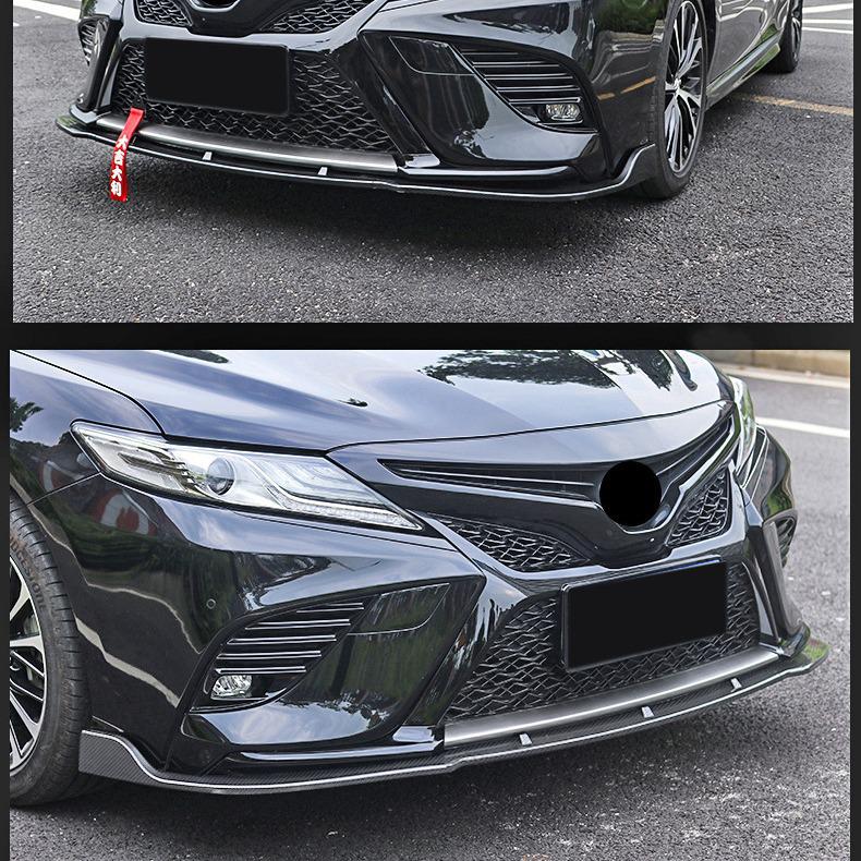 Передний сплиттер, боковые юбки, задний и верхний спойлеры для Camry 8-го поколения 2018-2020 годов, версия Sport