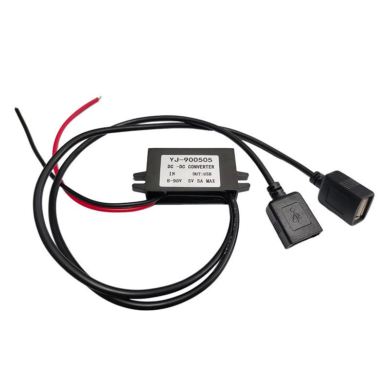 DC Понижающий модуль 8-90В на 5В 3А/5А - Автомобильный USB Понижающий Преобразователь Питания