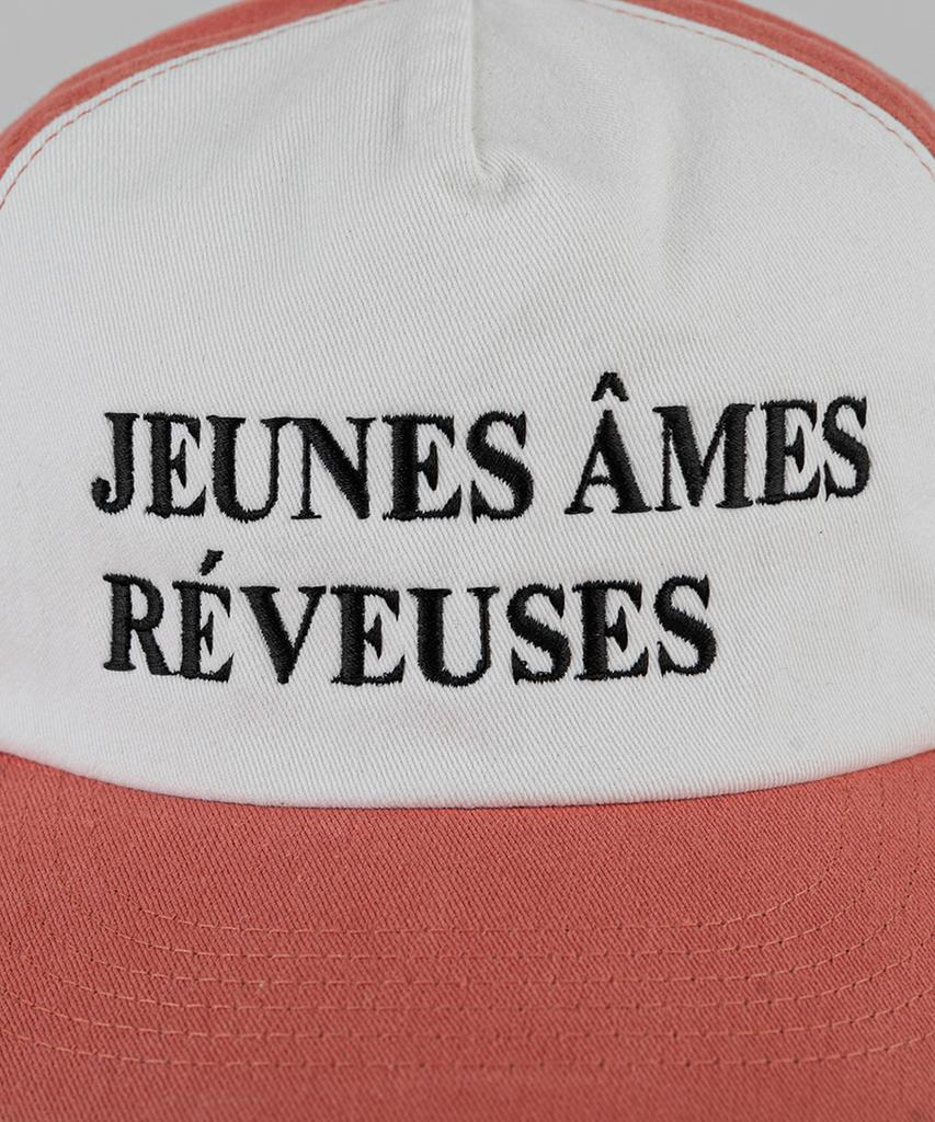 Кепка Wig Jeunes Ames, 5-панельная, двухцветная, стираная - Розовая