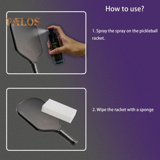 Очиститель-спрей Pickleball Paddle с губкой Экологичное средство для удаления пятен без запаха Эффективное чистящее средство Pickleball Paddle