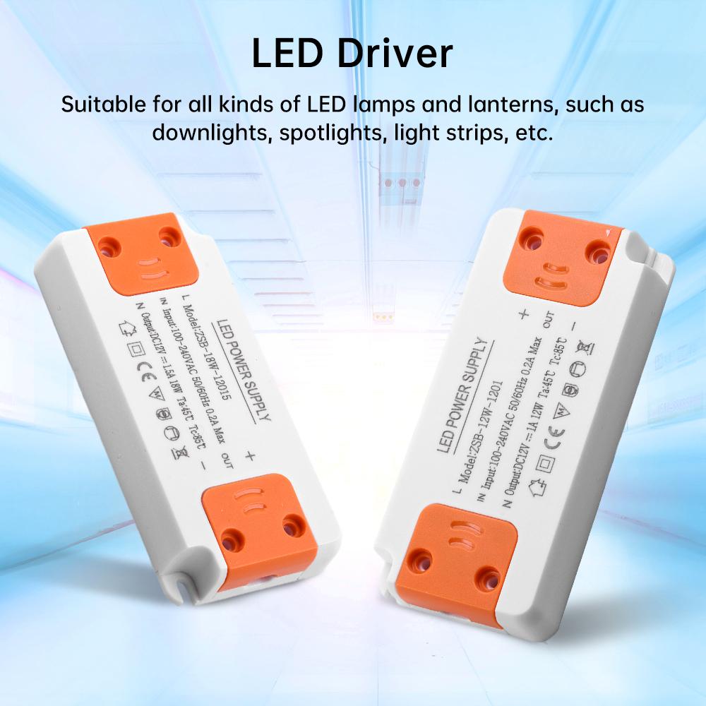 DC 12V Ультратонкий Трансформатор Освещения Светодиодный Блок Питания Constant Voltage Drive 12W18W24W36W Вход AC185-260V