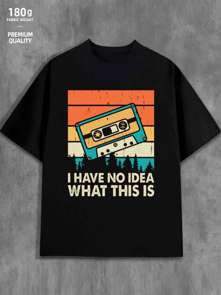 Men's T-Shirt Y2K Limited Edition Vhs Tape Black