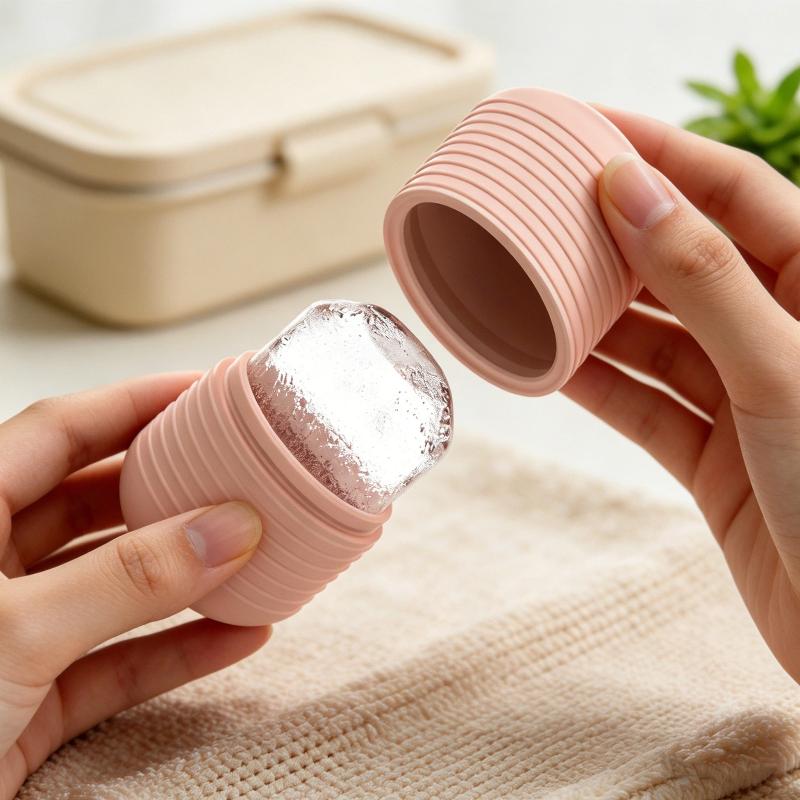 Ice Face Roller 1Pcs Facial Lifting Contouring Tool Silicone Ice Cube Trays for Skin Care Massage Home Use