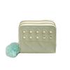 Soft Plush Ball Woman Clutch Wallet Rivets Square Card Bag Causal Women Long Purse  Outdoor