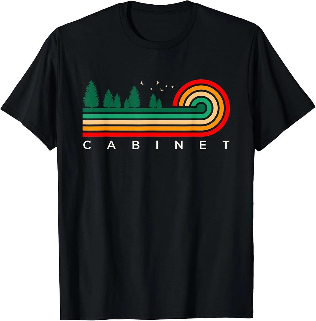Classic Ohio T-Shirt Featuring Vintage Stripe Cabinet Design