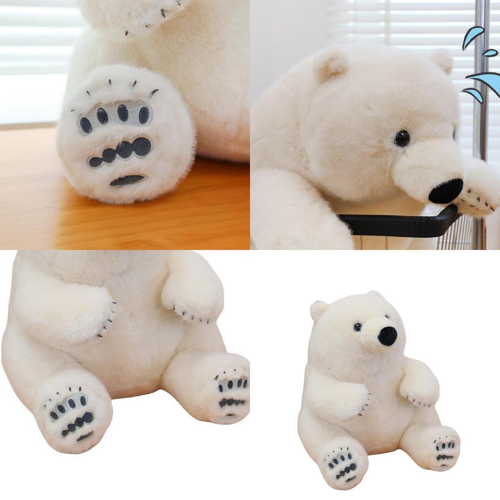 Очаровательная плюшевая игрушка «Белый медведь», милое мягкое животное для детей, уютная декоративная подушка