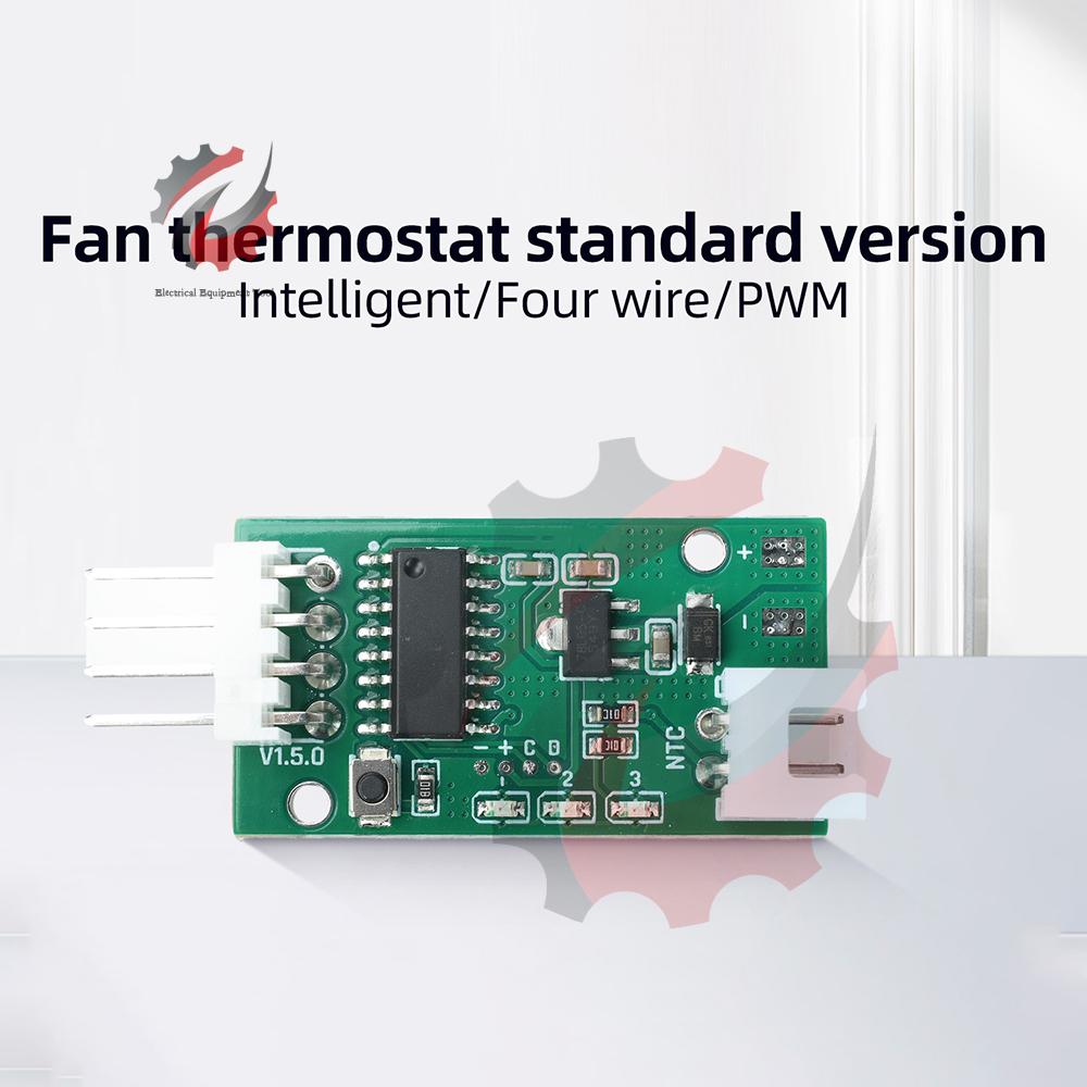 PWM Fan Speed Controller Temperature Regulator for 5V 12V 4-Wire Fans with 343 Modes Auto Adjustable Quiet Efficient Cooling