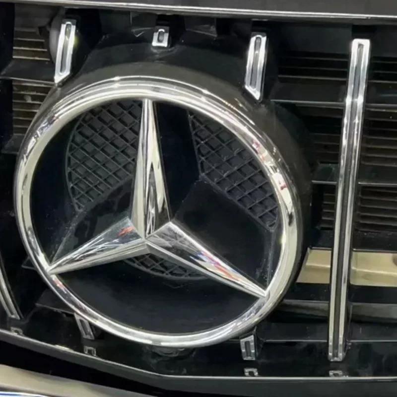 MRS2 Hot Car Sticker Black border and silver border decoration for Mercedes Benz W205 C E ML GL GLA CLA 2013-2016 Car Front Grilled S