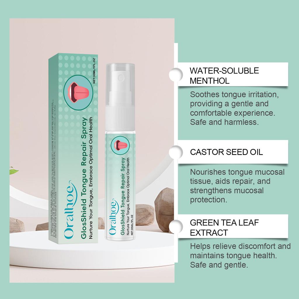 Спрей для ухода за языком, Свежее дыхание, Очищение полости рта, Очищение налета на языке, Портативный дизайн, Простота использования, Ежедневный спрей для ухода за полостью рта