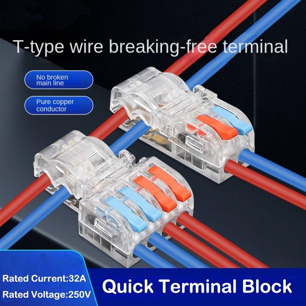 Universal Compact Quick Terminal Block Mini Fast Connector Wire Connector Electrical