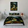 "Frog with Leaf in Rain Set" Bedding Duvet Cover Set Duvet Cover Pillowcases (1 * Duvet Cover 2 * Pillowcases, without duvet insert)