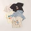 Girls' Fashion Short-sleeved Top Summer Children's Casual Crew-neck Children's Fun Printed T-shirt