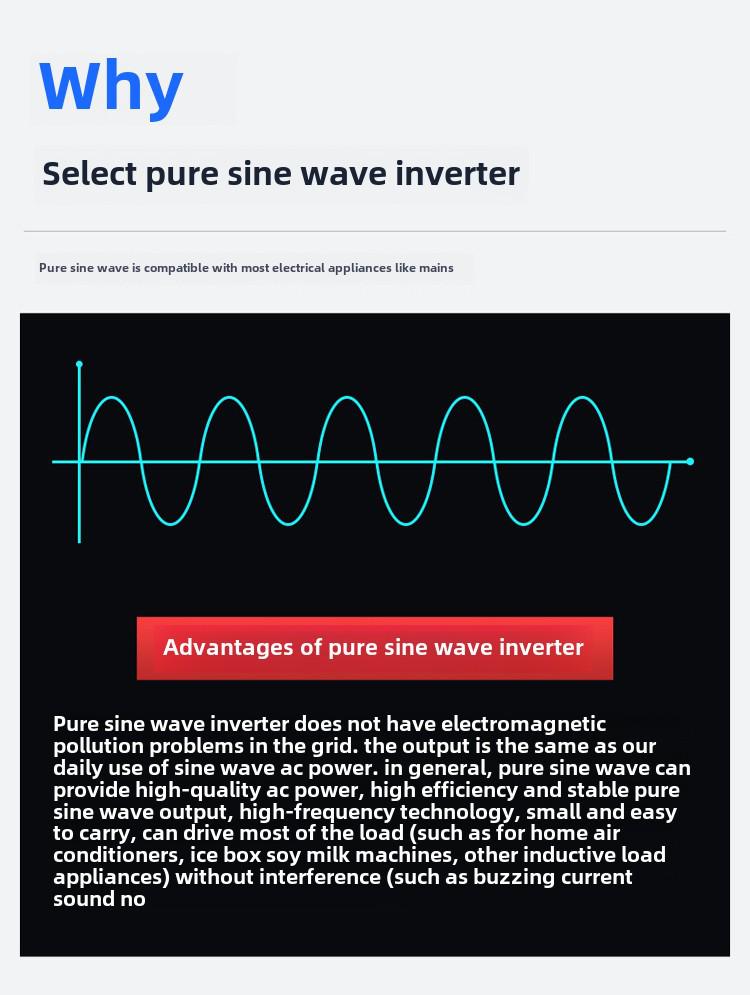 Changji 4000W Pure Sine Wave Inverter: 12V-72V To 220V for Car, Truck, Solar - 5000W