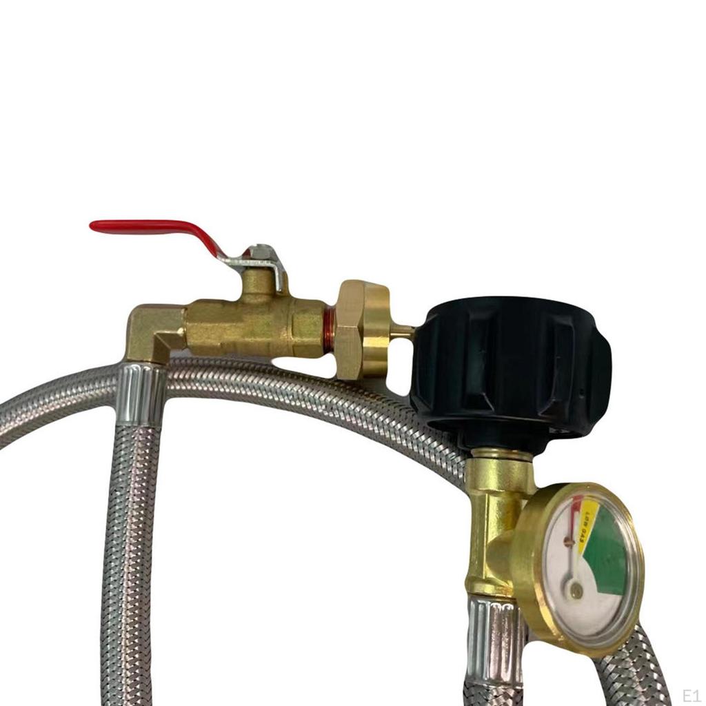 Адаптер для заправки пропана Маленький бензобак Легкий сменный разъем Конвертер Qcc