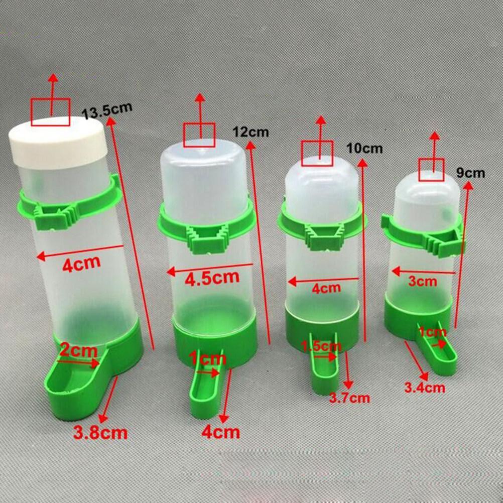 5Pcs Bird Feeder Drinker Plastic Clip Durable Automatic Water Dispenser for Cage Small Birds Parrot Budgie Bird Drink Machine