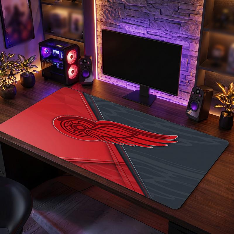 Коврик для мыши с узором Detroit Red Wings Анти?Нескользящий резиновый коврик для стола для игр, работы, украшение рабочего стола