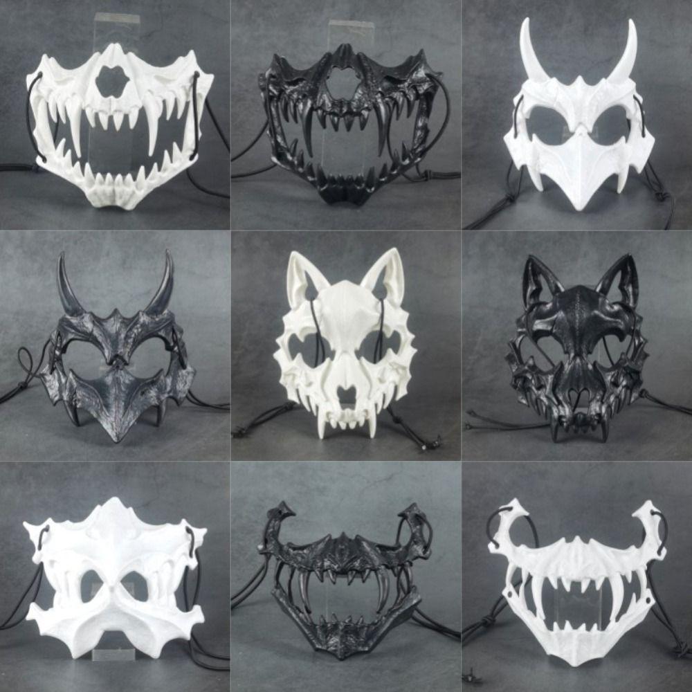 Cosplay Ropeplay Animal Mask Carnival Party Props Terror Mask Halloween Bone Skull Masks Demon Mask