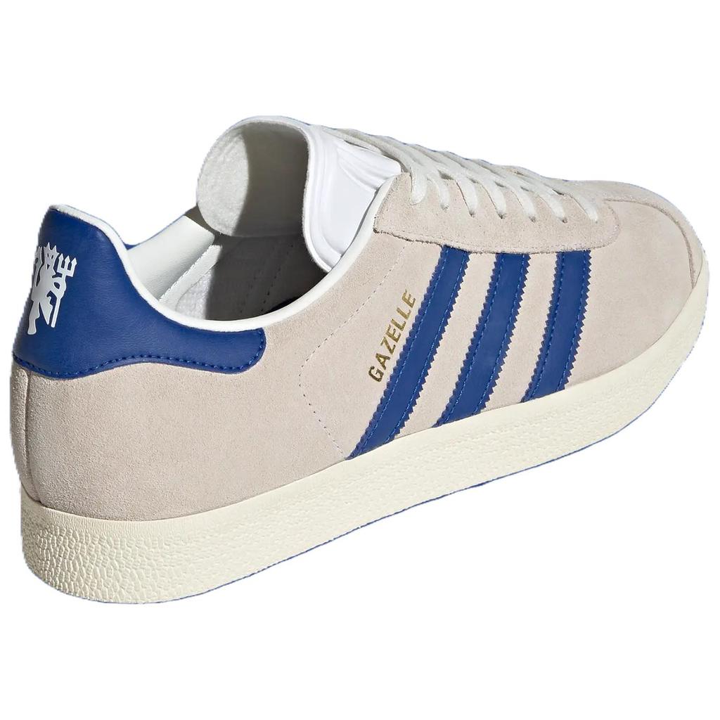 Манчестер Юнайтед x adidas Gazelle Гостевой комплект Мужские кроссовки Кремовый Молочно-белый Королевский синий IH2633
