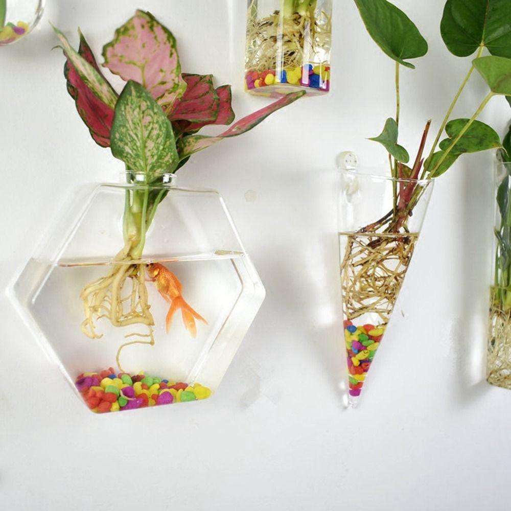 Purify House Glass Crafts Hydroponic Plants Hydroponic Vase Plant Container Flower Vase Flower Pot