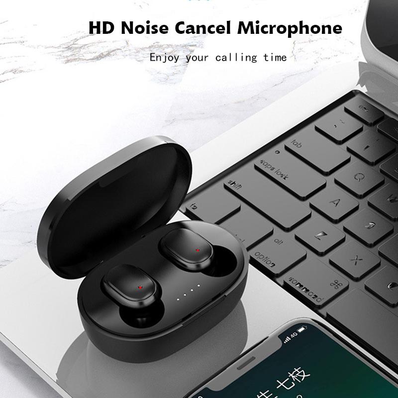 Bluetooth 5.3 Беспроводные мини-наушники HiFi стереогарнитура с HD-микрофоном для всех смартфонов с шумоподавлением