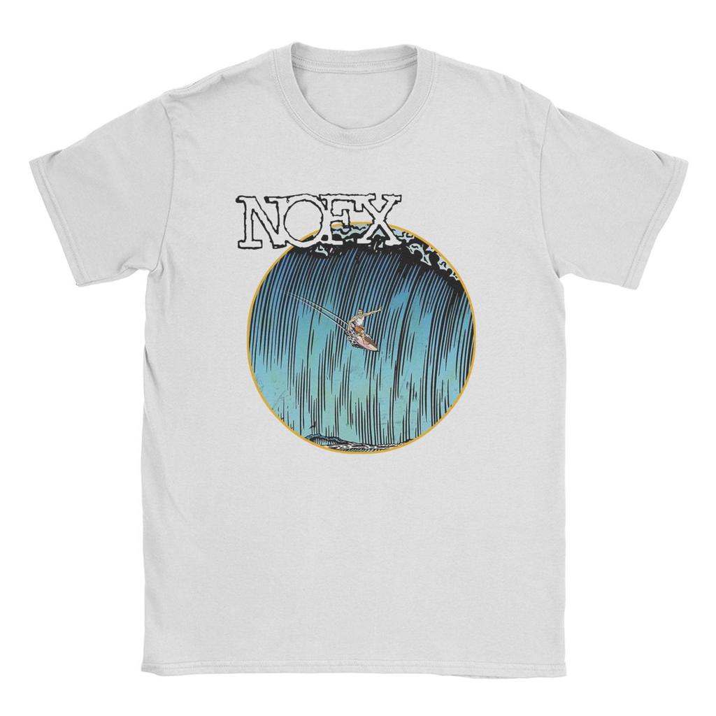 Men's Surfing Nofx T Shirt Pure Cotton Clothes Unique Short Sleeve Crewneck Tees Adult T-Shirts
