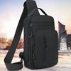 Men's Crossbody Bag with Mobile Phone Pocket, Adjustable Shoulder Strap, Multi Pocket Chest Bag, Suitable for Leisure, Sports, a