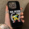 67 Шесть Семь-нн Чехол для телефона Для iPhone 17,16,15,14,13,12,11 Plus,Pro Max,XS,Красочный Серебристый Чехол для телефона Funda Cover