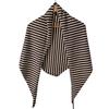 Women Knitted Shawl Wrap Scarf Striped Design Soft Imitation Wool Cashmere Cape Cardigan Shawl Coat Blanket