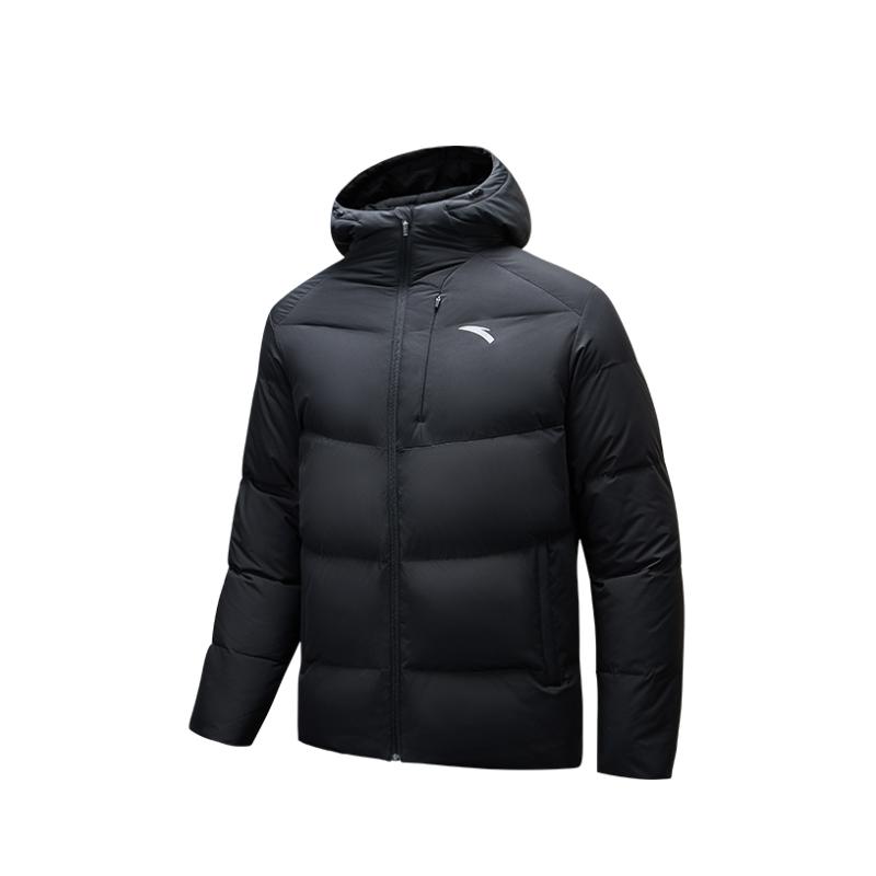 Anta Snow Shell Технология Четырех Защиты Белый Утиный Пух Быстро Согревающий Водонепроницаемый Ветрозащитный Устойчивый К Пятнам Маслом Теплый Пуховик С Капюшоном 952447901-3
