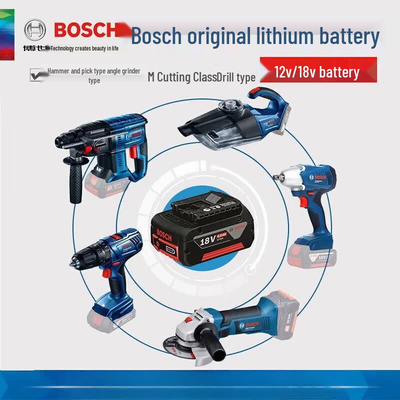 Bosch Оригинальные аккумуляторы и зарядные устройства для беспроводных инструментов GSB/GSR180/120 Штепсель CN (адаптер в комплекте)