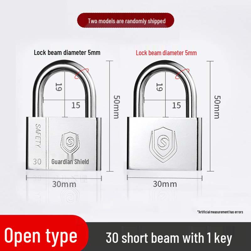 Waterproof & Rustproof Universal Padlock for Home & Dorm, Stainless Steel Look, One Key to Multiple Locks
